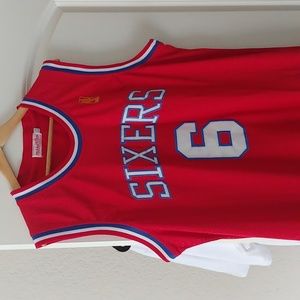 Sixers Julius Erving Hardwood Classic jersey xl
